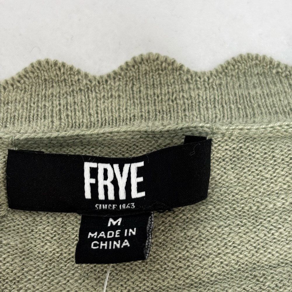 NWT Frye Seagrass green. Medium Cardigan Sweater - Picture 2 of 8